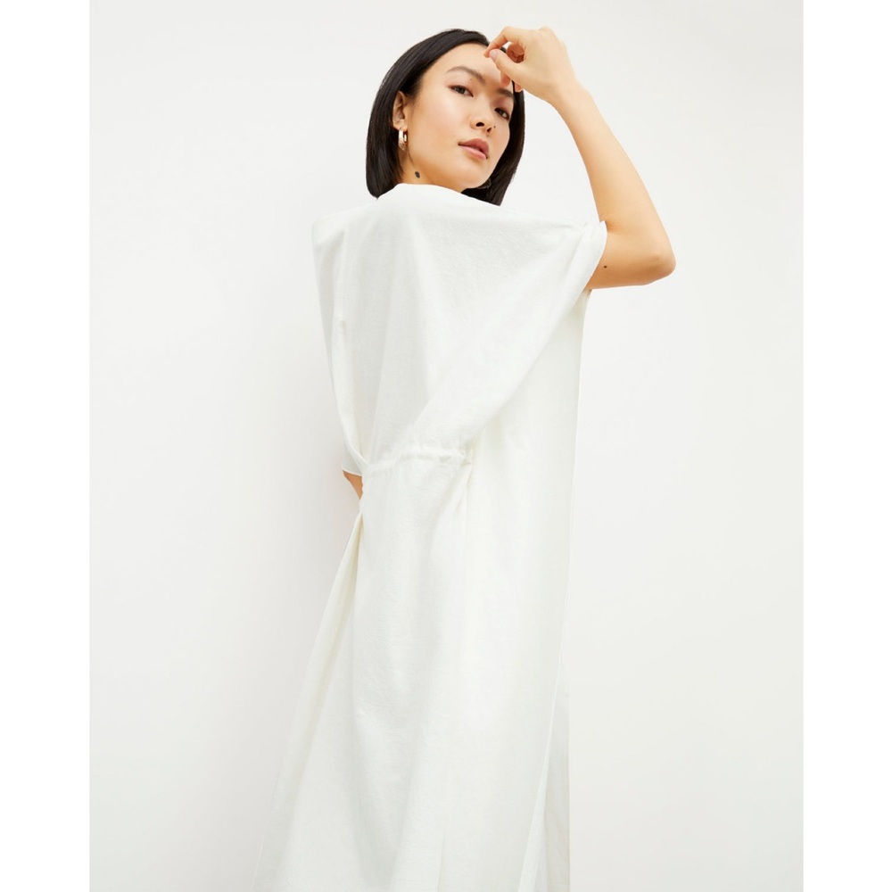 MM. Lafleur White Midi Dress with Pockets - Picture 4 of 12